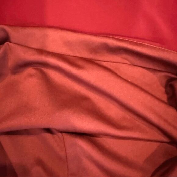 NWT La Femme 25147 Burgundy Red Cocktail Mini Dress Backless Ruffle Size 4 - Picture 12 of 16